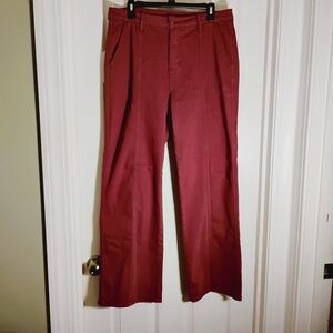 Judy Blue Wide Leg Jeans Women's  32/15 Cranberry Wine Factory Dyed